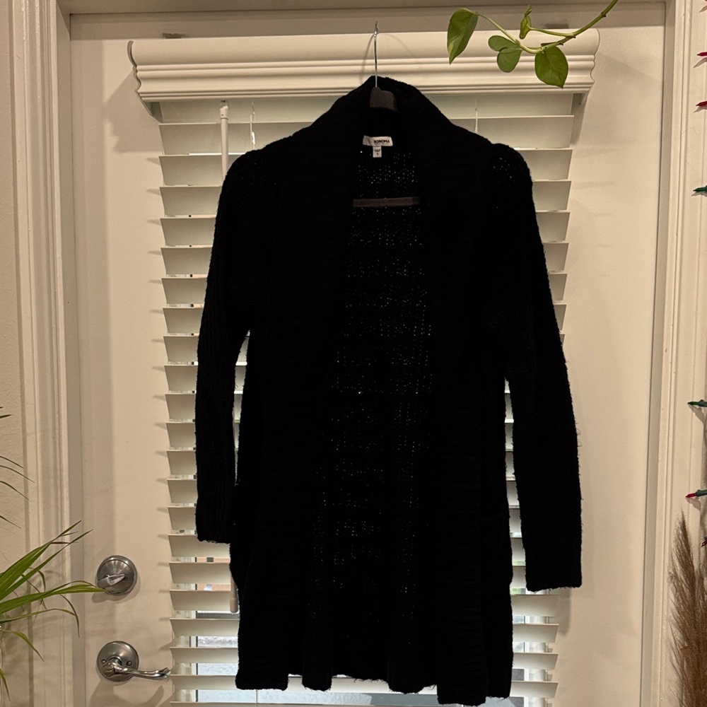 Sonoma Black Women's Cardigan Sweater